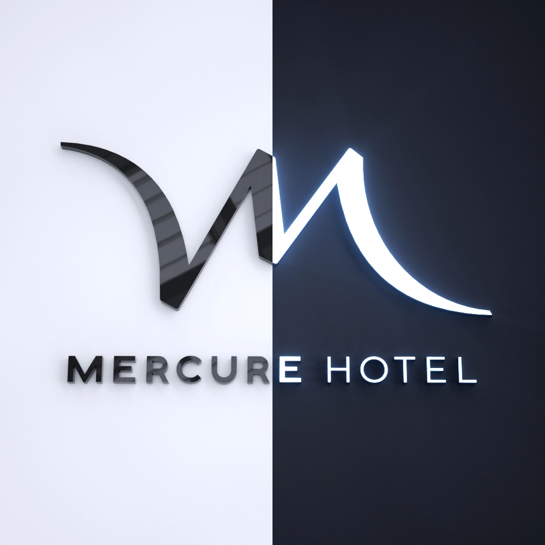 Huruf timbul acrylic LED mercure hotel bali 1