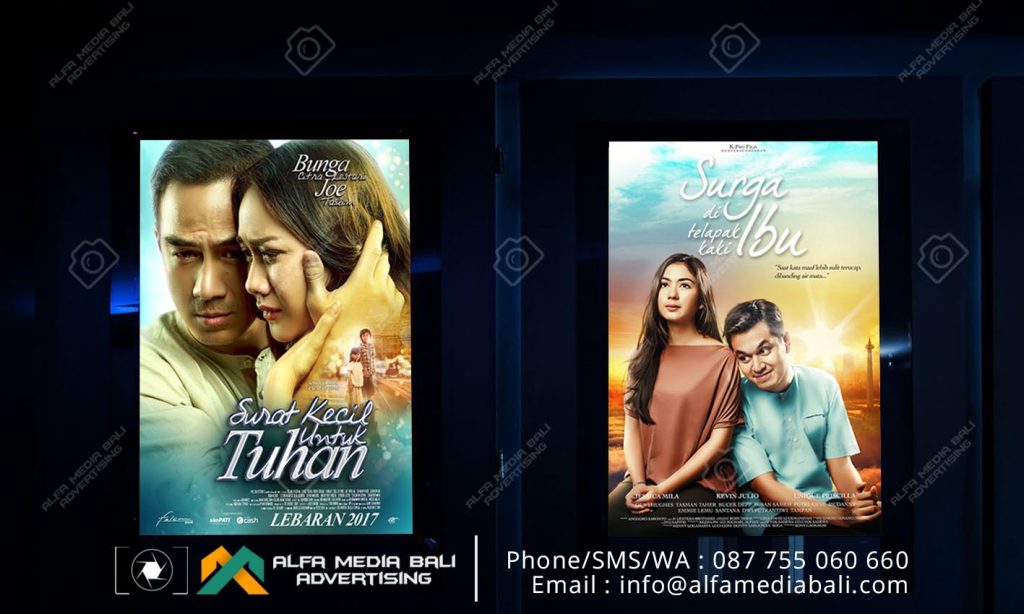 Neon box akrilik bioskop Level 21 Bali