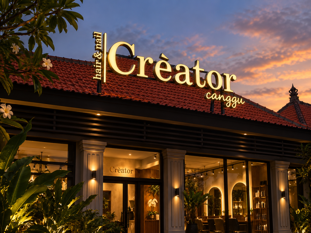 Huruf timbul galvanis akrilik led creator bali