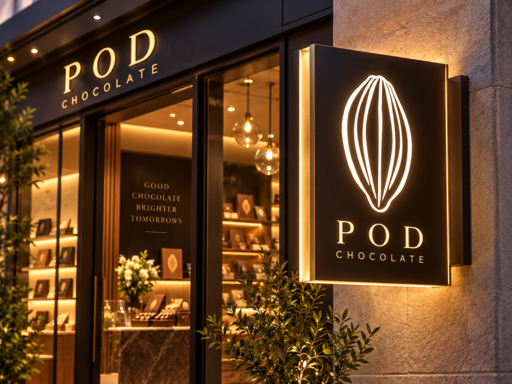 Neon box akrilik pod chocolate bali