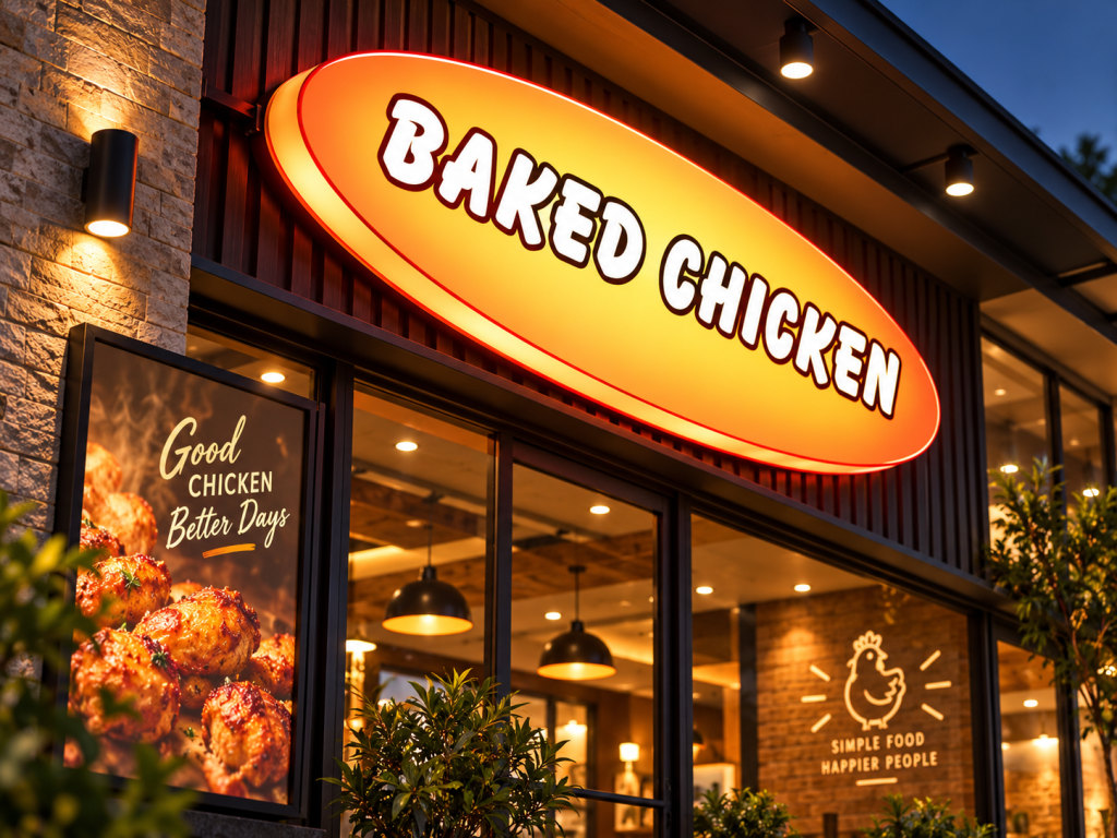 Neon box baked chicken bali